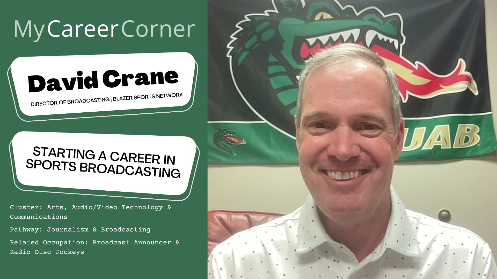 Starting a Career in Sports Broadcasting with David Crane | DELAURA ...